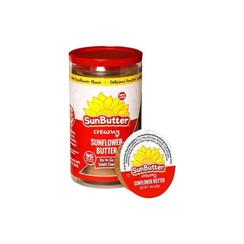 SunButter® Creamy Sunflower Seed Butter To Go Cups (36 Cups):