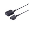 PADCR TAE Verlängerungskabel, TAE-F Stecker auf TAE-F Buchse, Telefonkabel, Schwarz