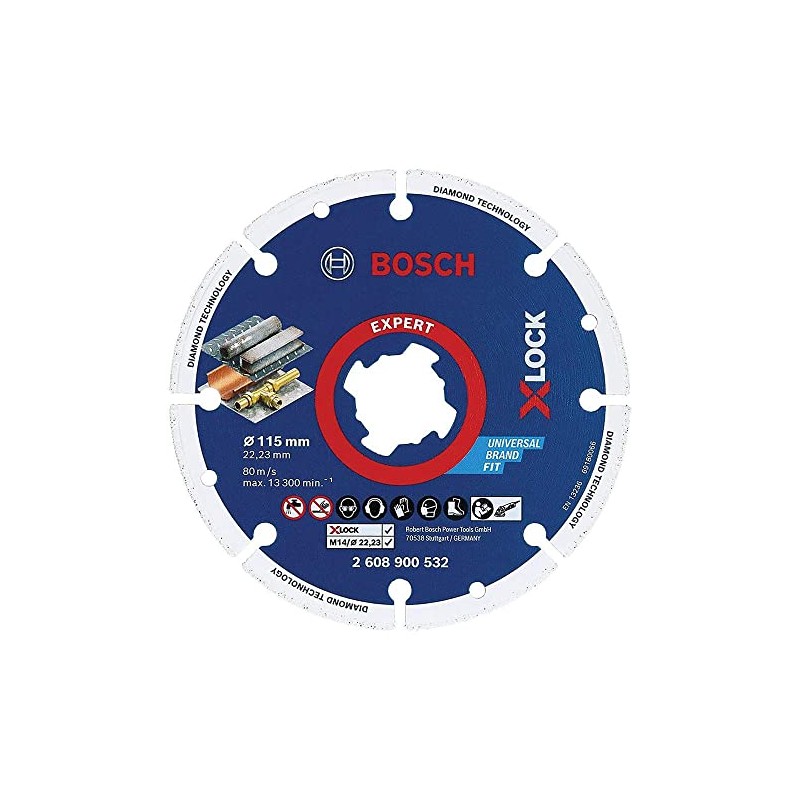 BOSCH 2608900532 115 mm X-Lock Metal Diamond Disc
