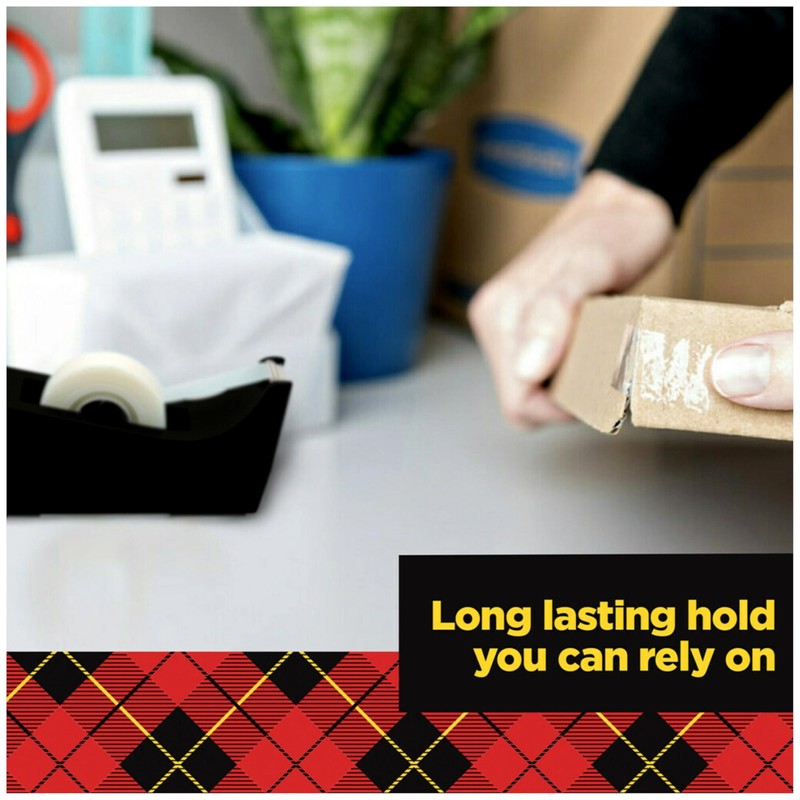 Scotch Transparent Tape, 1 Roll, 3/4 in x 1296 in,