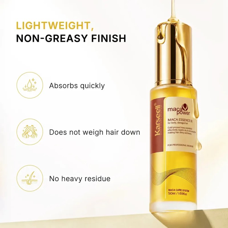 Karseell Crema Definidora De Rizos Anti Frizz + Aceite 2en1
