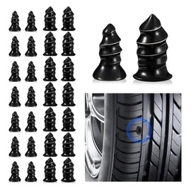getfay Pack-30 Car Tire Repair Screw Kit, 2 Specifications of Quick Vacuum Self-Service Tire Repair Nails, Tight Fit and Perfect Sealing Waterproof Tool, Universal for Cars Motorcycles Trucks (Black)