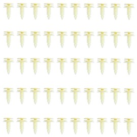 cciyu Nylon Yellow Pushtype Fasteners car clips Bumper Fastener Rivet 10285935 8mm (0.32"),50Pack