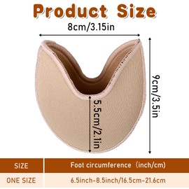 4 Pcs Ballet Toe Pads Ballet Pointe Shoe Forefoot Wrap Pads Half Pad Sponge Insoles Toes Point Wrapped Protector for Women (Short)