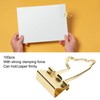 100pcs Binder Clips Strong Clamping Force Rust Prevention Metal Portable