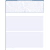 2000 Blank Laser Check Stock - Blue Marble - Top.