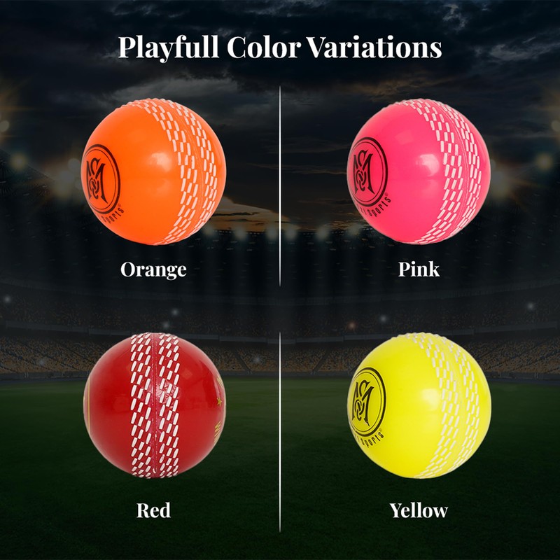 Mozi Sports Wind Cricket Balls - Indoor & Outdoor Soft
