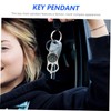 Generic 3pcs Alloy Keychain Pendant with Compass Durable Key Ring