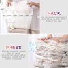 Luxear Vacuum Storage Bags for Clothes, 4 Pack (2 Jumbo