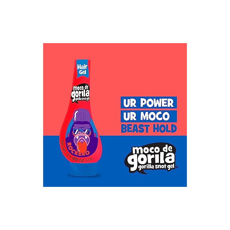 Moco de Gorila, Explosive Rocker Hair Styling Gel, Long-Lasting Hold,