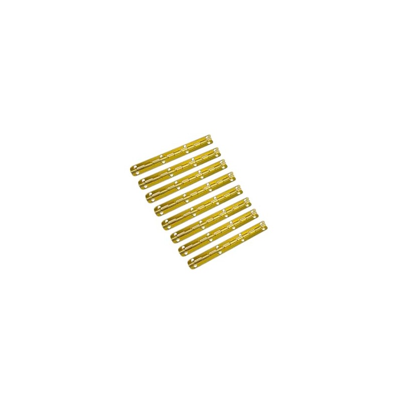 QCAA Solid Brass 90 Degree Small Piano Hinge Wooden Jewery