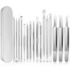 Blackhead Remover Tools, 15 PCS Pimple Popper Tool Kit, Acne