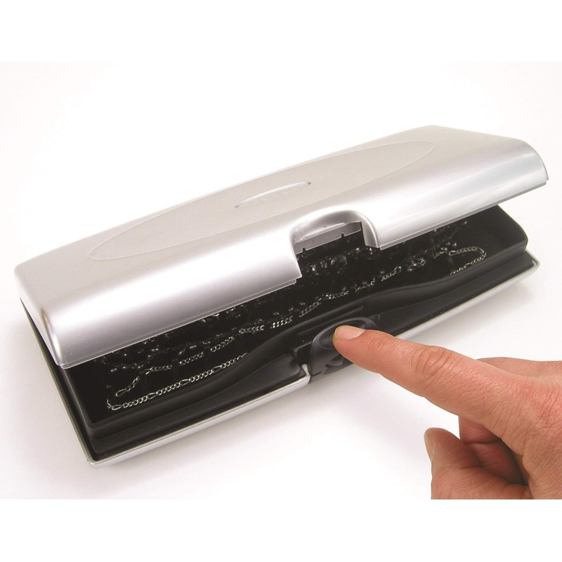 Smart Jewelry Case Box Organizer | Two Sided, Tangle-free Peg