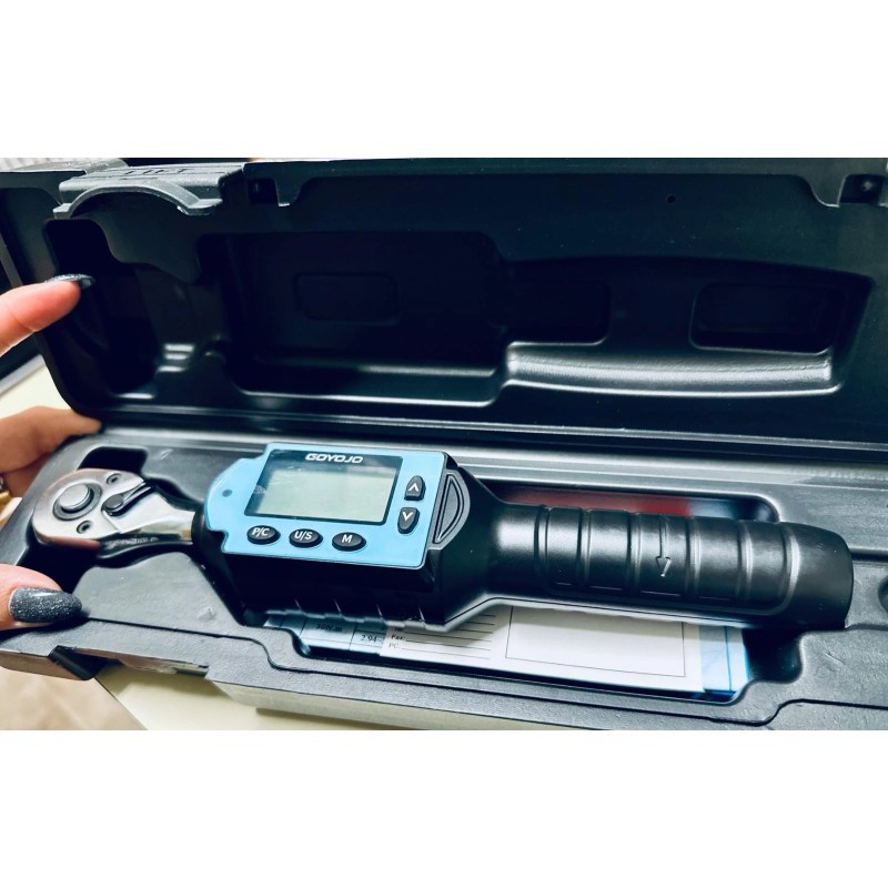 GOYOJO 3~100N.m. Digital Torque Wrench 1/2 inch Ratchet Head Adjustable