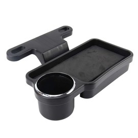 Oshotto Universal (FT-04) Foldable Car Auto Headrest Rear Back Seat Table Drink Food Cup Tray Holder (Black)