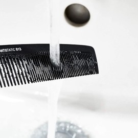 Jäneke Pocket Comb 55813 Carbon Comb Approx. 14 cm (Anti-Static) Compact Universal Hair Comb Fine and Wide Teeth Beard Comb (813)