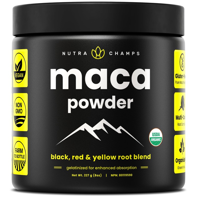 Organic Maca Powder - Peruvian Grown Maca Blend with Yellow,
