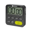HENDI Kitchen Timer, Digital, 3 Alarm Settings, Stopwatch, Fold-Out Stand,
