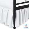 Ruffled Bed Skirt with Split Corners-Dust Ruffle - 18" Drop