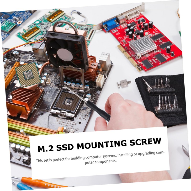 TEHAUX 1 Set SSD Mounting Screw Kit for Motherboards Durable