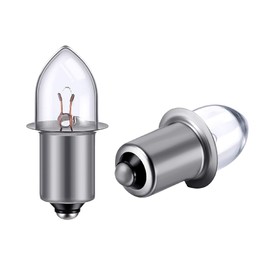 TBE LIGHTING 6 Volt / 4D 4.8 Volt, 0.75A Bayonet Base P13.5 Krypton Flashlight Bulbs, Pack of 2 Energy efficient Flashlight Krypton Bulbs to fit a Standard 4D Torches