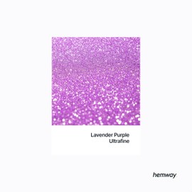 Hemway Lavender Purple Glitter Shaker, 130g Ultrafine Glitter