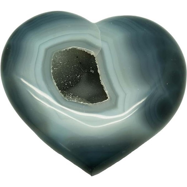 Mineralist Collection Agate Druzy Heart - Symbol of Resilience, Intuitive