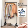 SLEEPING LAMB Heavy Duty Clothes Rack, Rolling Clothing Racks for