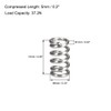 sourcing map Compression Spring,304 Stainless Steel,6mm OD,1mm Wire Size,5mm Compressed