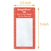 MAGDEPO 3X Credit Card Size Pocket Magnifier(12 Packs) with 3X