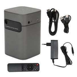 Mini Projector Quad Core 1080P HD 2GB 32GB Dual Band 2.4G 5G HIFI DLP Technology Smart Portable Projector for Home 100‑240V EU Plug