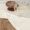 Solino Home Ivory Tablecloth – Cotton Linen Hemstitch Tablecloth 72"