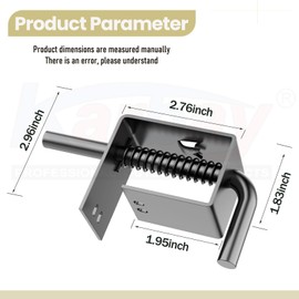Trailer Gate Spring Latch Complete Kit 847 Used on The Rear Tail Gates or Ramps of Carry-On Utility Trailers, Carry-On Trailer Gate Spring Latch