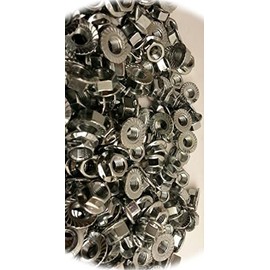 (Qty 25pcs) M10-1.25 or 10mm x 1.25 Serrated Flange Spin/Wiz Lock Nuts Metric Hardware Fastener Kit Set RV5496S