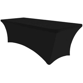 Namvo Stretch Tablecloth 48 Inch Rectangle Spandex 4 Way Tight Elastic Table Protector for Folding Table Wedding Bar Banquet Party