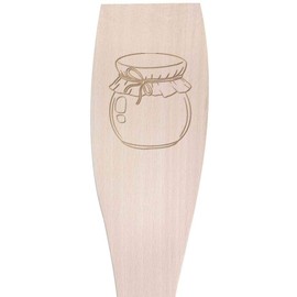 Large 'Round Jar' Wooden Cooking Spatula (SA00024808)