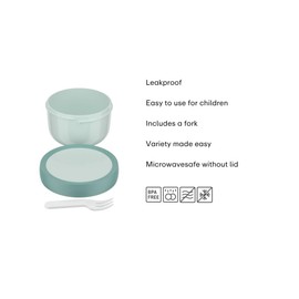 Mepal - Fruttiera Campus - Porta pranzo per frutta per bambini - Per lavastoviglie e microonde - Senza BPA - 300 ml - Cool mint