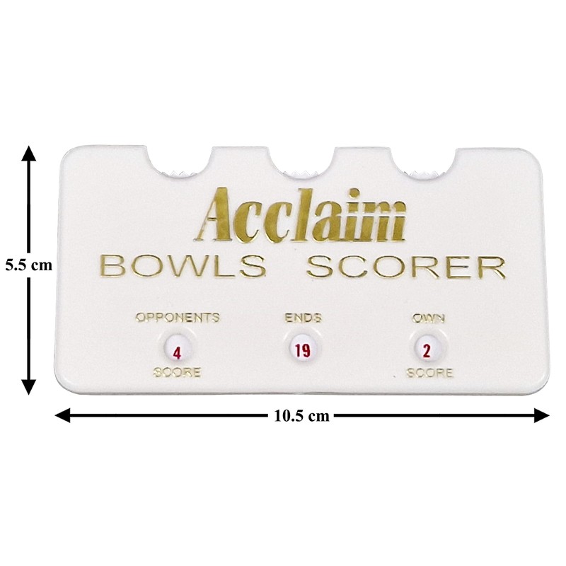 Acclaim Rectangular Pocket Bowls Scorer Scorecheck in White Opponents and