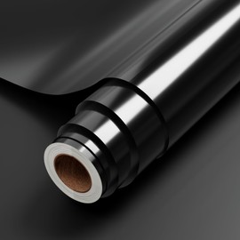 JAVIGA Glossy Black Cutting Sheet, Black, Approx. 11.8 x 118.8 inches (30 x 300 cm), Waterproof, Weatherproof, Cutting Sheet, Car, DIY, Concert Fan, Compatible with All Cutting Machines, Indoor and