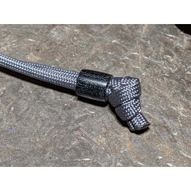 ZandCMetalworks Smooth Texture Black Canvas Micarta Lanyard and a Free Paracord Lanyard