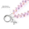 2pcs Crystal Phone Wrist Strap Phone Charm Chain Keychain Beaded