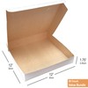 BOARDS+ Thin White Paperboard Pizza Boxes 12 x 12 x