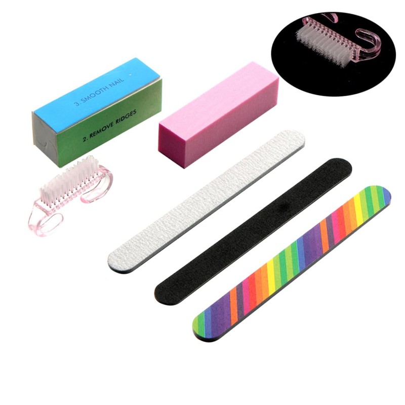 minkissy 6pcs Nail File and Buffer Set Professional Nail Art