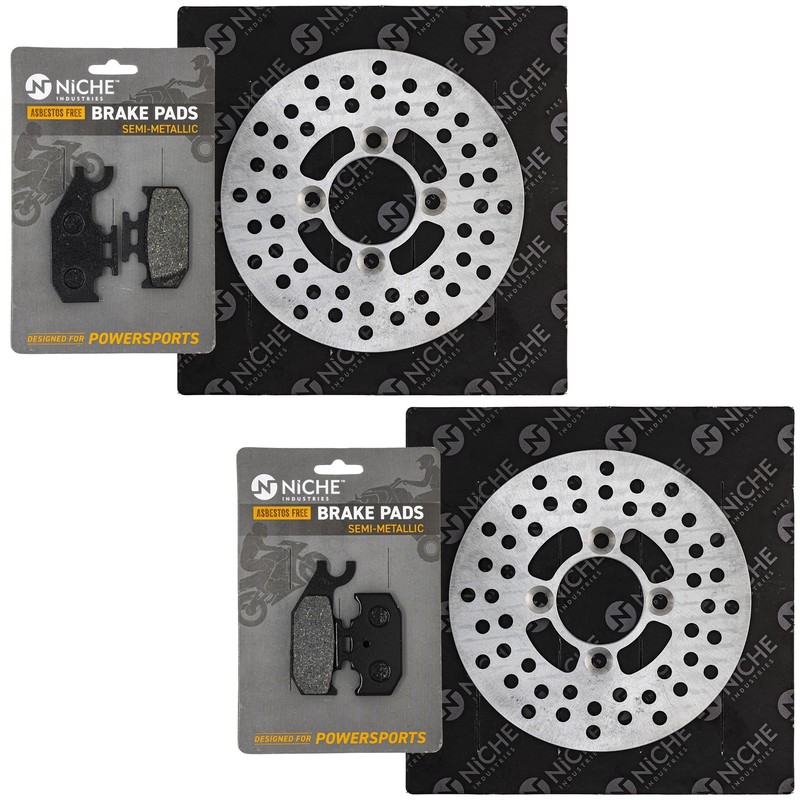 NICHE Front Brake Rotor Pad Kit Semi Metallic for Can-Am