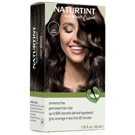 Naturtint Light Brown Root Retouch Crème Permanent Hair Color - Ammonia Free, Conceal Grays, No Artificial Scent, 1.52 Fl Oz