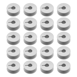 OTOTEC 20Pcs Slotting Metal Bobbins Aluminium Alloy Sewing Machine Lock Cylinder Compatible with Pfaff Home and Industrial Sewing Models 21x8.8mm