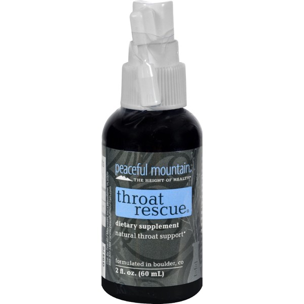 Peaceful Mountain Throat Rescue - Throat spray for natural throat support - 2oz