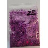 Metallic and Holographic Purple Glitter Mix - Craft - Nail