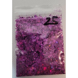 Metallic and Holographic Purple Glitter Mix - Craft - Nail Art