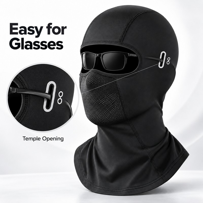Motorcycle Balaclava Face Mask for Riding – Breathable, Quick-Drying Full